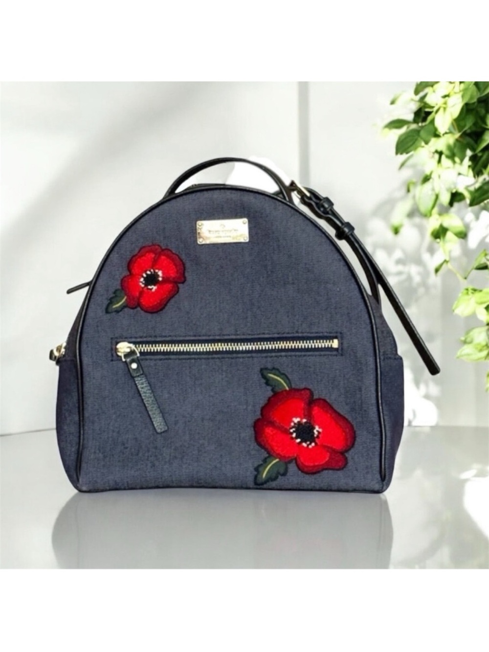 Kate Spade Denim Poppy Backpack